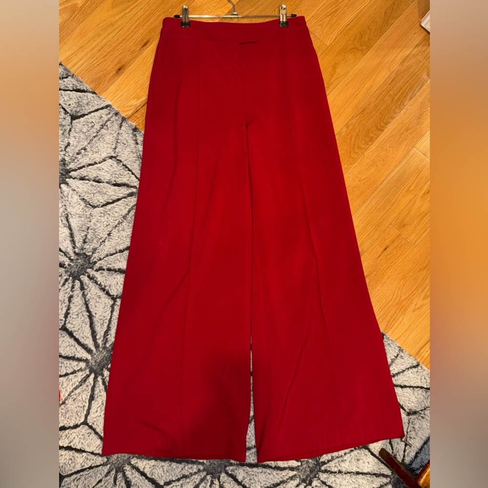 Vintage Moda red wide leg pants